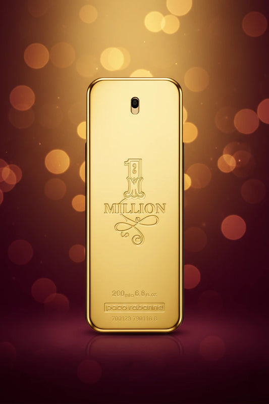 Paco Rabanne 1 Million EDT 200ml gold perfume bottle