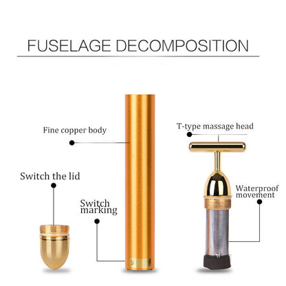 24K Gold Vibrating Face Roller