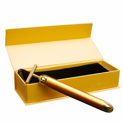 24K Gold Vibrating Face Roller