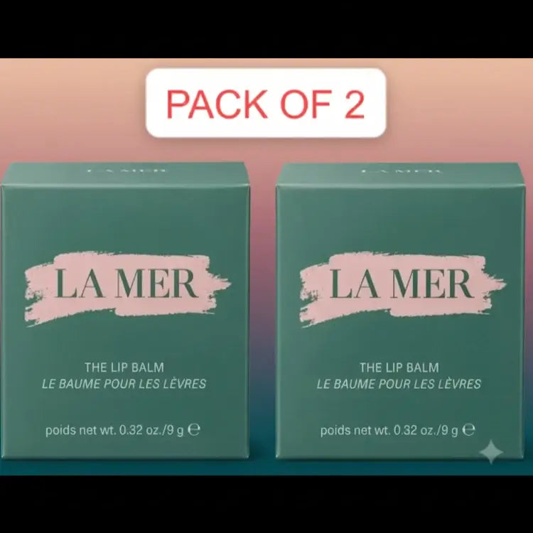 La Mer Hydrating Lip Balm Duo two 0.32 oz lip balms