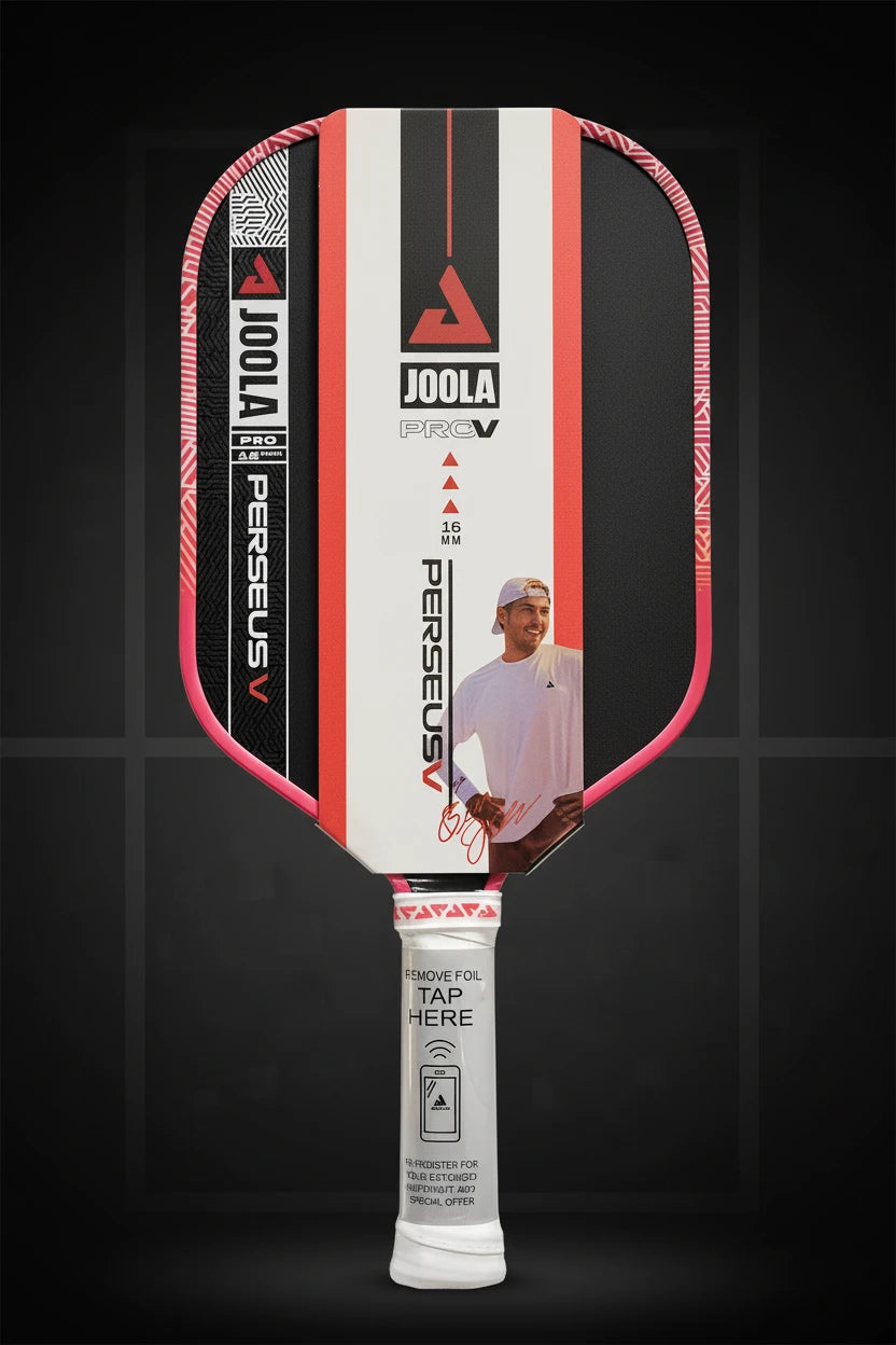 JOOLA Perseus V Pro Pickleball Paddle red black white