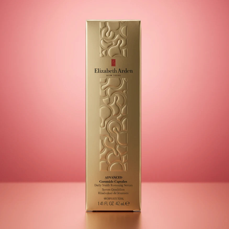 Elizabeth Arden Advanced Ceramide Youth-Restoring Serum capsules with packaging.