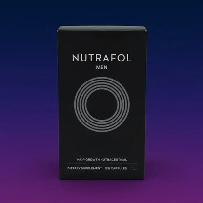 Nutrafol Men's Hair Growth Support Supplement packaging - men's hair growth supplement - 120 capsules