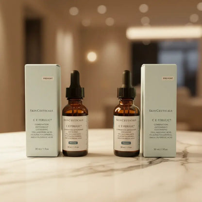 SkinCeuticals C E Ferulic vitamin C serum, two 30ml bottles.