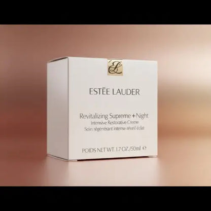 Luxury skincare products Estée Lauder Overnight Cream box