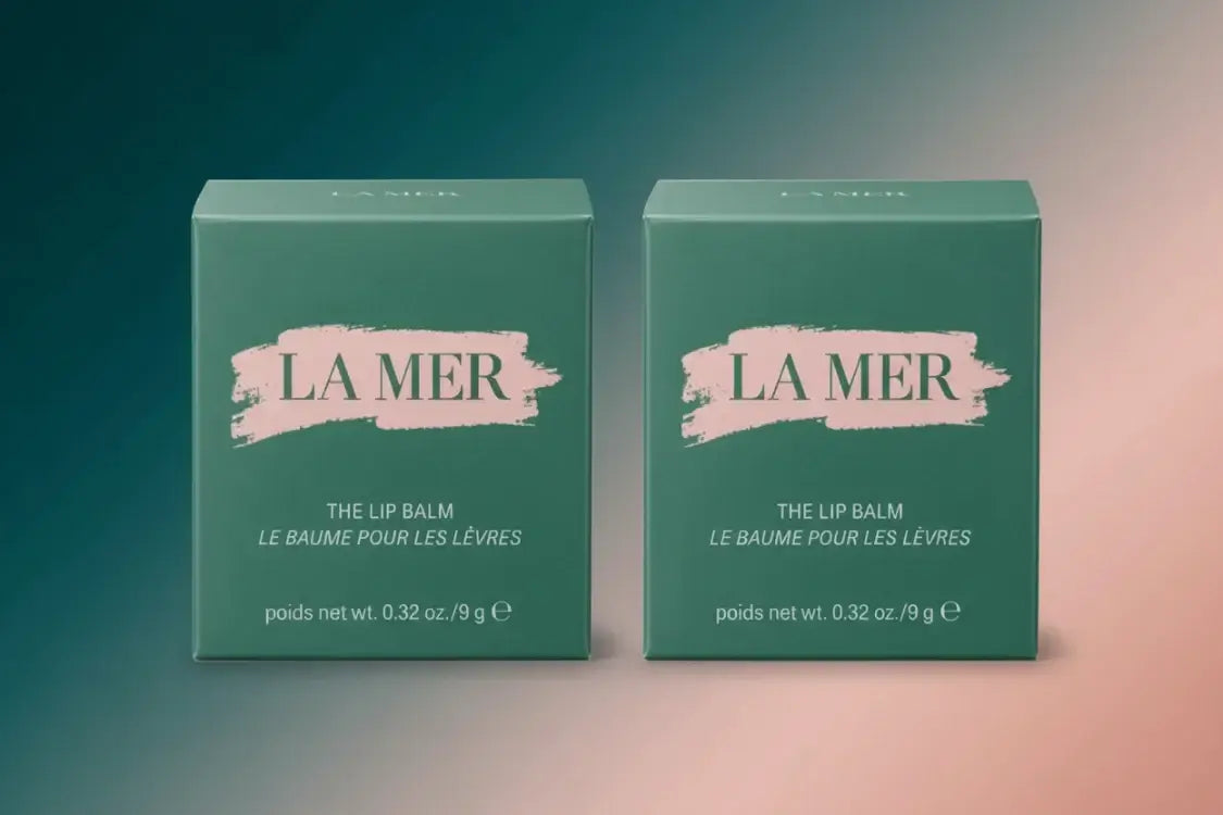 La Mer Hydrating Lip Balm Duo 2-Pack with packaging