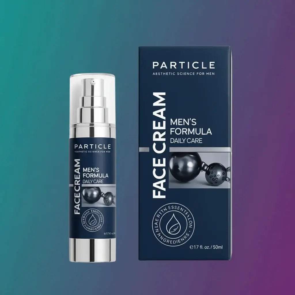 Men's anti-aging treatment cream Particle 6-in-1 face cream jar